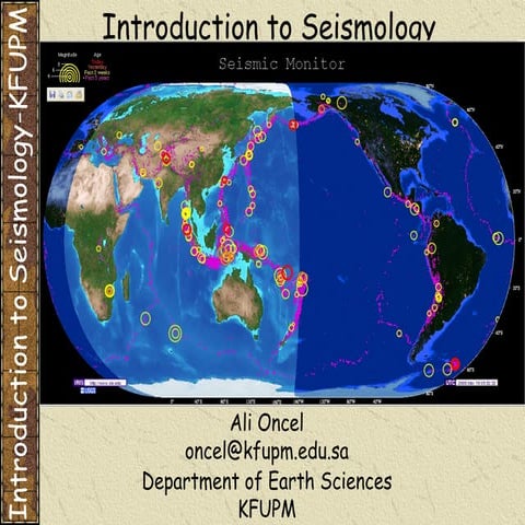 ÖNCEL AKADEMİ: INTRODUCTION TO SEISMOLOGY