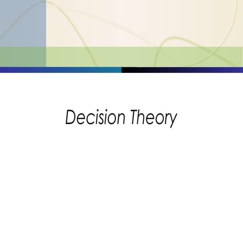 Decision Theory