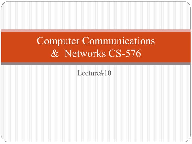 Lecture 10