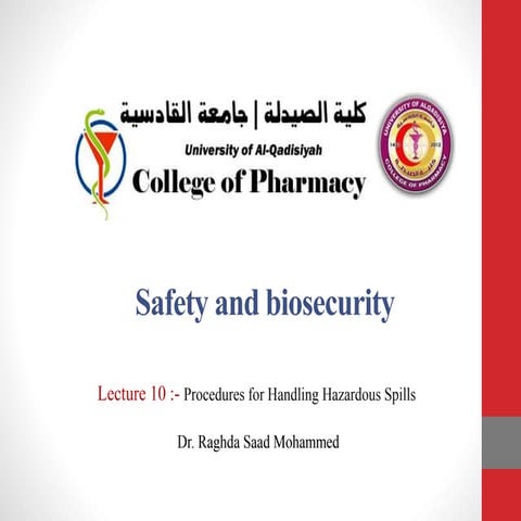 lecture 10.Procedures for Handling Hazardous Spills