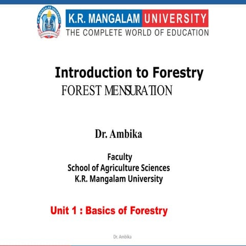 lecture  10.pptx FOREST MESURATION AND ROLE