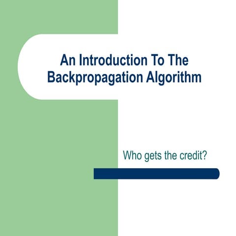 Back propagation | PPT