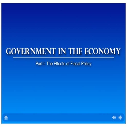 Macroeconomics: Fiscal Policy
