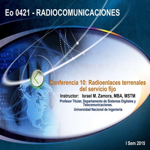Lecture 10 radioenlaces terrenales servicio fijo   p1