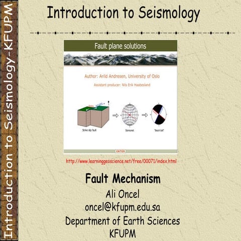 ÖNCEL AKADEMİ: INTRODUCTION TO SEISMOLOGY