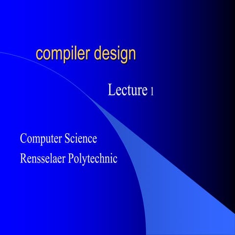 compiler design | PPT