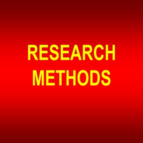 research methodology subject lectures note