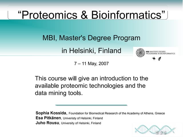Proteomics Lecture 1 Introduction To Proteomics Ppt Proteomics Lecture 1 Introduction To Proteomics Ppt