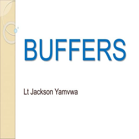 LECTURE 11 - BUFFERS AND ISOTONIC SOLUTIONS.ppt