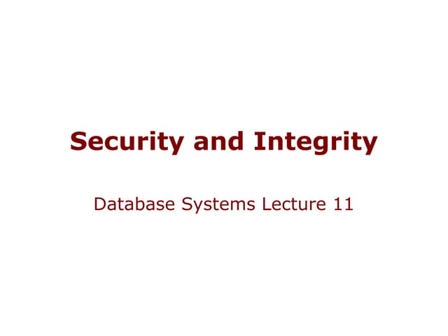 Views and security