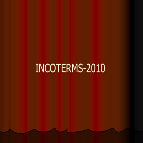 Lecture 11 incoterms