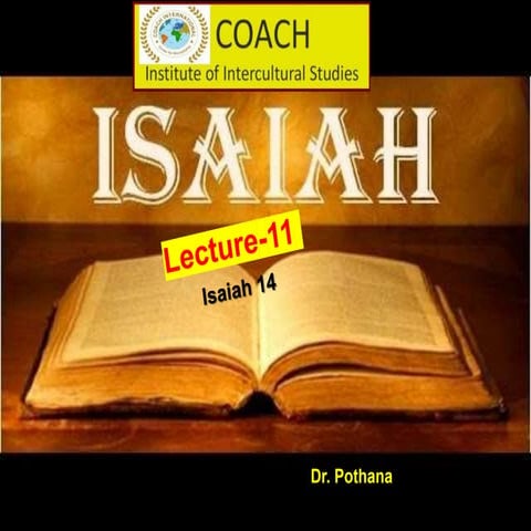 Lecture 11; Isaiah 14 | PPTX