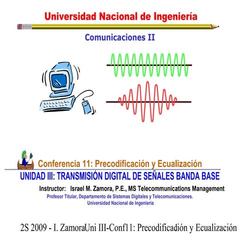 Lecture 11 precodificación y ecualización
