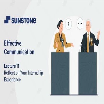 Lecture 11_ Reflect on Your Internship Experience.pptx