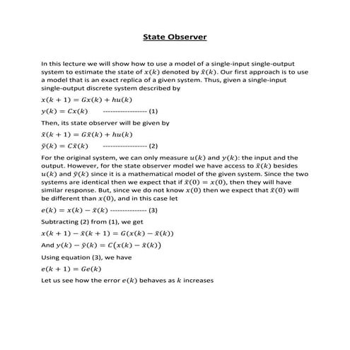Lecture 11 state observer-2020-typed