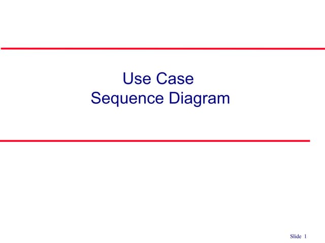 Lecture11 use case sequence diagram
