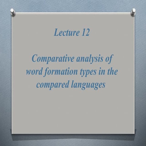 Comparative Analysis of Word Formation Types in English, Russian, and ...