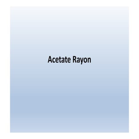 Acetate rayon