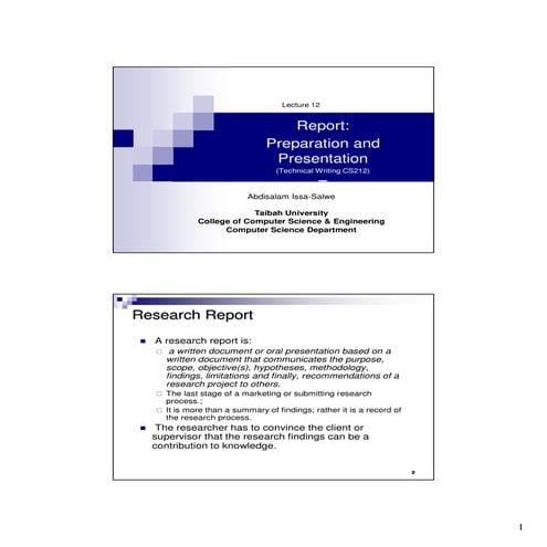 Lecture12 (cs212)(research report-preparingyour presentation)