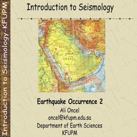 ÖNCEL AKADEMİ: INTRODUCTION TO SEISMOLOGY