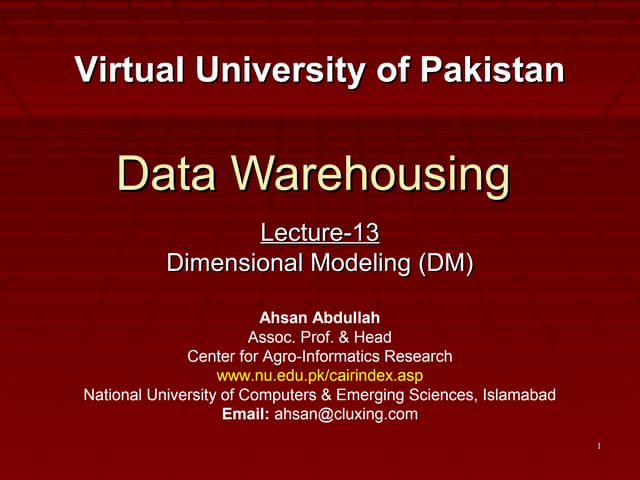 Lecture 13