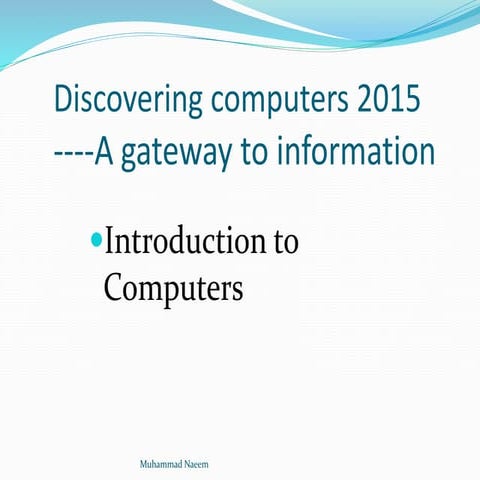 Inroduction To Computer