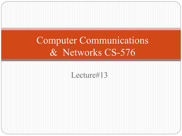Lecture 13