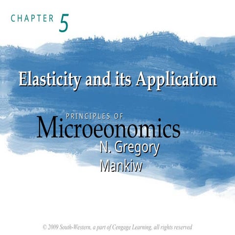 Elasticity and its application (Micro -economics)