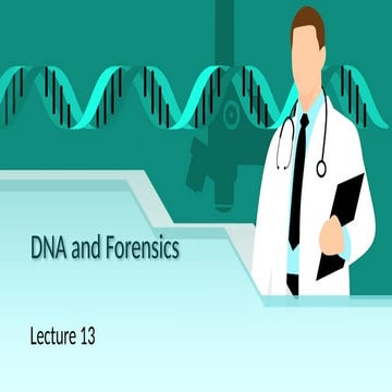 An Importance of DNA in forensics Sciences