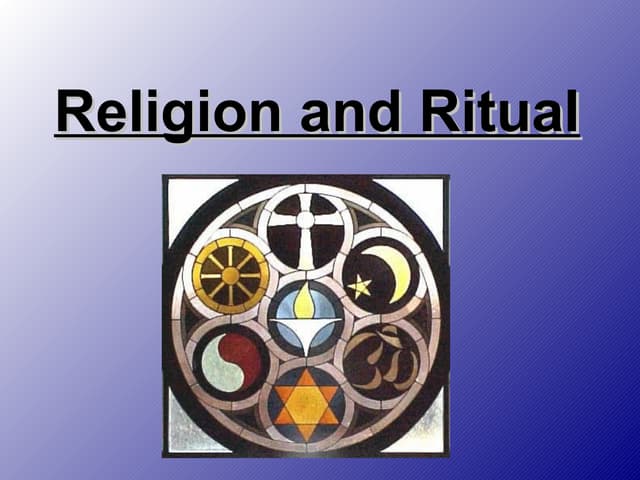 Lecture 13 - Religion
