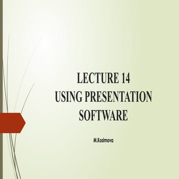 Using presentation software in giving public speech
