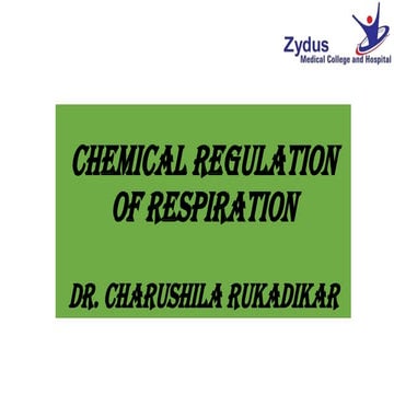 Chemical regulation of respiration 