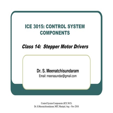 Lecture 14   stepper motor sequencer