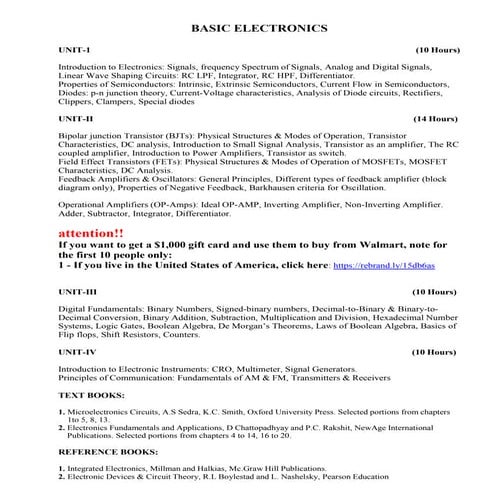 Basic Electronics by The Veer Surendra Sai University of Technology