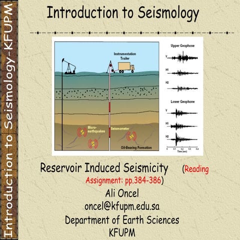 ÖNCEL AKADEMİ: INTRODUCTION TO SEISMOLOGY