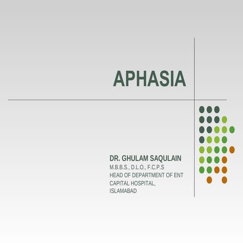 Lecture  16 aphasia