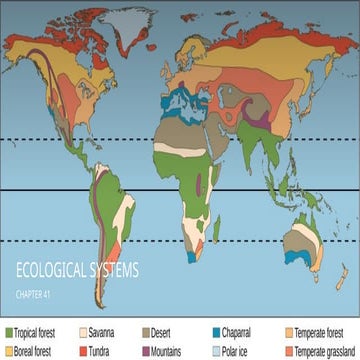 Ecology and Ecosystems: from biomes to biogeography | PPTX