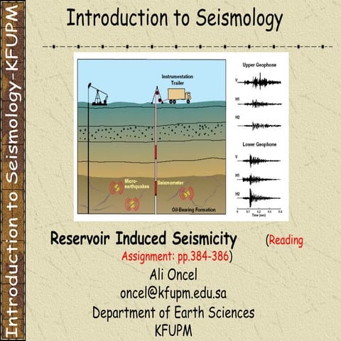 ÖNCEL AKADEMİ: INTRODUCTION TO SEISMOLOGY