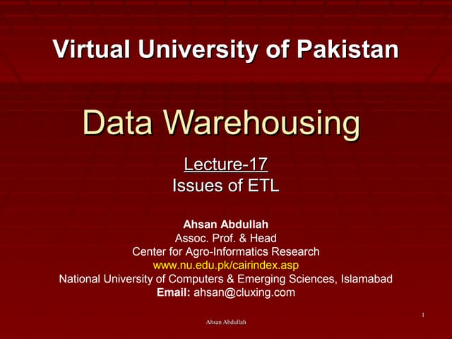 Lecture 17