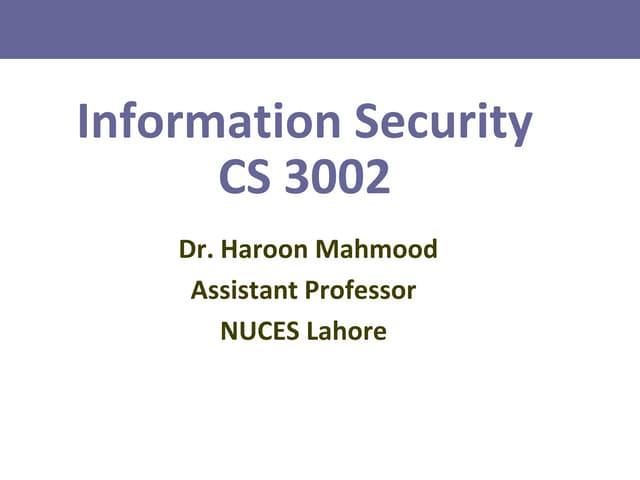 IS - User Authentication