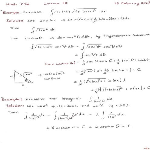 Calculus II Lecture Notes | PDF