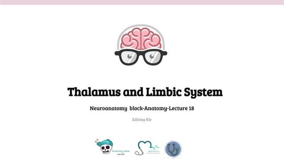 Lecture (18) Thalamus and Limbic System.pdf