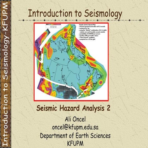 ÖNCEL AKADEMİ: INTRODUCTION TO SEISMOLOGY