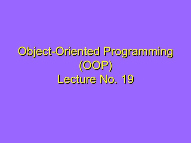 Operator Overloading  