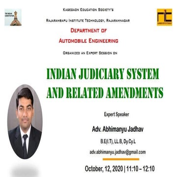 Lecture 19   jurisdiction of indian judiciary system