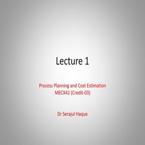 Lecture 1 and 2 | PPT