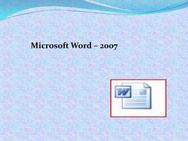 Lecture1 for MS Word2007