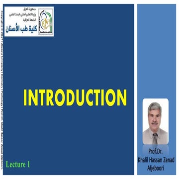 Lecture 1 introduction | PPT