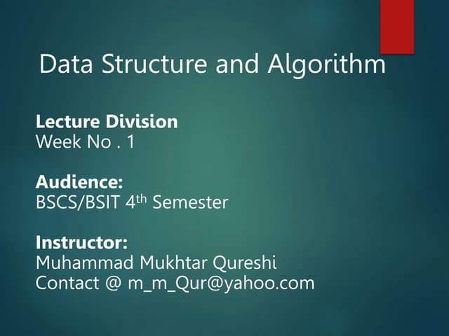 Introduction of DSA||DATA STRUCTURE AND ALGORITHUM