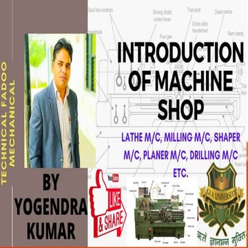 Lecture 1 introduction of machine shop